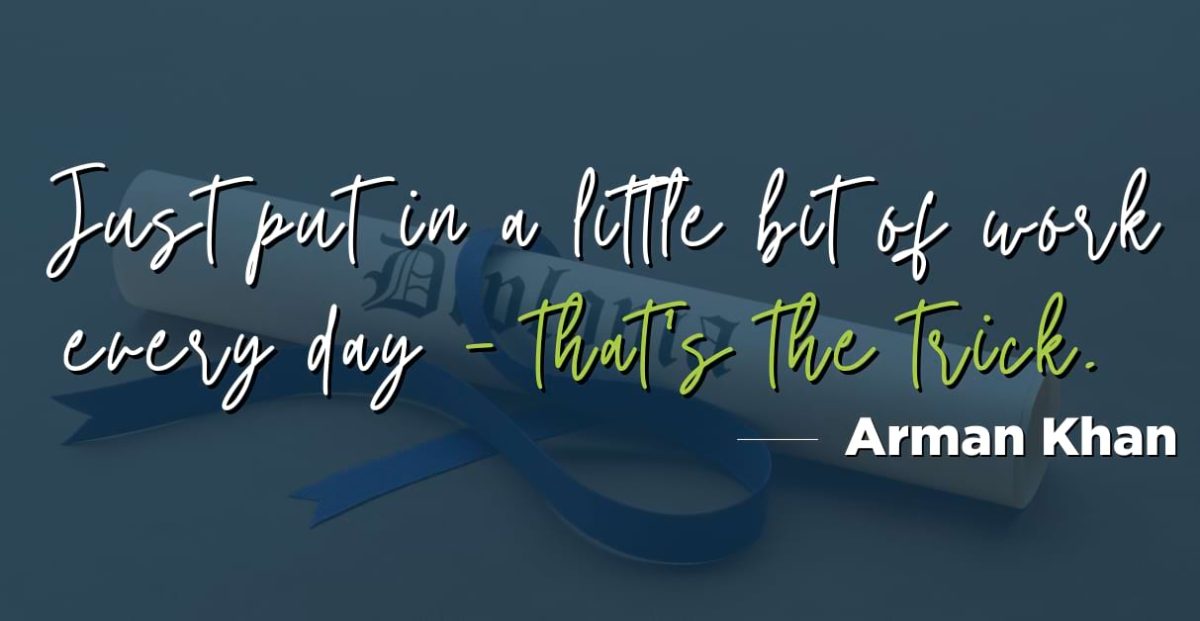 Arman Khan AAT graduation photo Pitman Training Glasgow