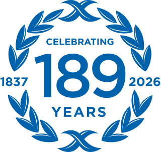 Logo marking 189-year anniversary from 1837 to 2026 with laurel wreath