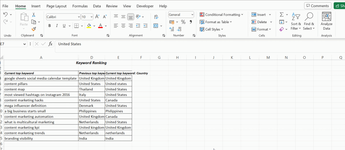 Compare Two Columns in Excel Pitman Training animation illustrating key office skills for professional environments