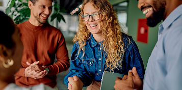 Professional apprentice preparing legal documents in an office